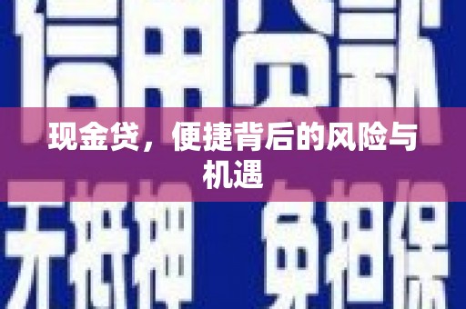 德庆现金贷，便捷背后的风险与机遇