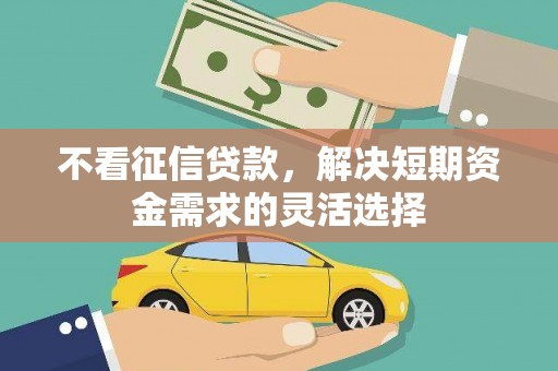 德庆不看征信贷款，解决短期资金需求的灵活选择