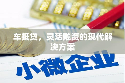 德庆车抵贷，灵活融资的现代解决方案