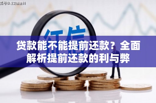德庆贷款能不能提前还款？全面解析提前还款的利与弊