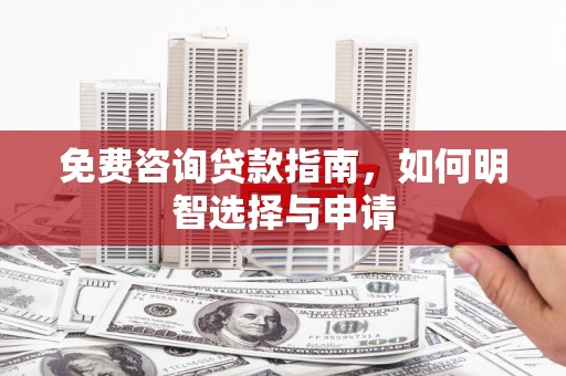 德庆免费咨询贷款指南，如何明智选择与申请