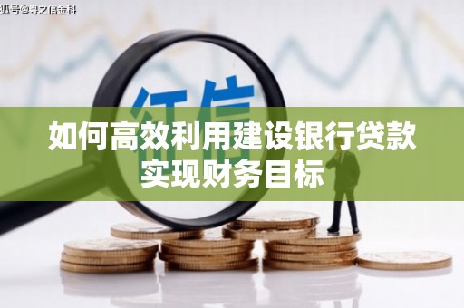 德庆如何高效利用建设银行贷款实现财务目标