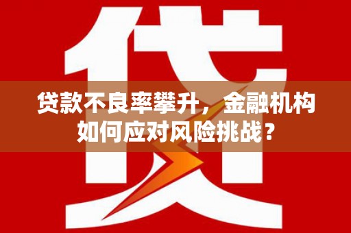 德庆贷款不良率攀升，金融机构如何应对风险挑战？