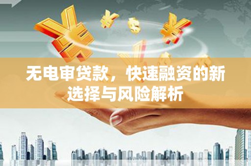 德庆无电审贷款，快速融资的新选择与风险解析