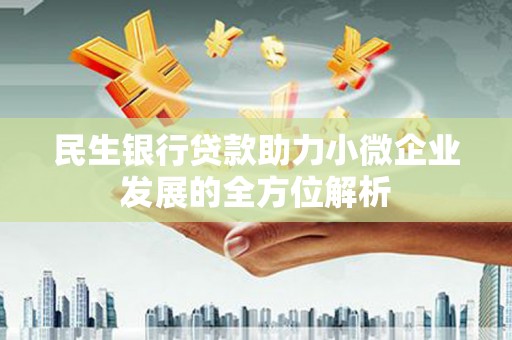 德庆民生银行贷款助力小微企业发展的全方位解析
