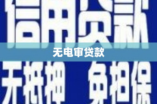 德庆无电审贷款