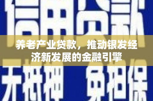 德庆养老产业贷款，推动银发经济新发展的金融引擎