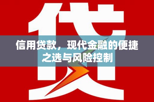 德庆信用贷款，现代金融的便捷之选与风险控制