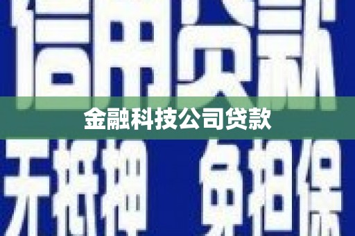 德庆金融科技公司贷款