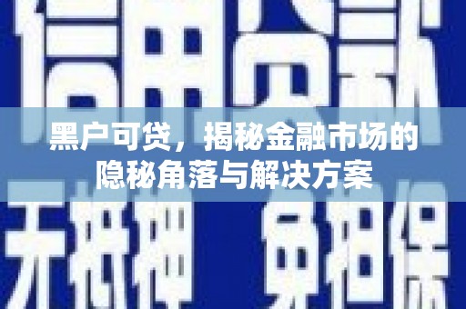 德庆黑户可贷，揭秘金融市场的隐秘角落与解决方案