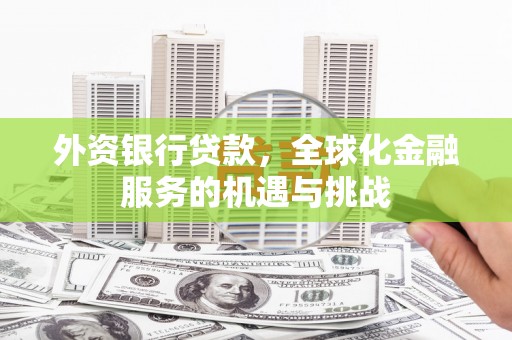 德庆外资银行贷款，全球化金融服务的机遇与挑战