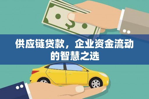 德庆供应链贷款，企业资金流动的智慧之选