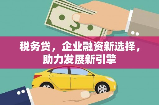 德庆税务贷，企业融资新选择，助力发展新引擎