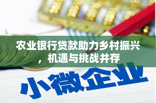 德庆农业银行贷款助力乡村振兴，机遇与挑战并存