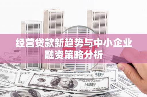 德庆经营贷款新趋势与中小企业融资策略分析