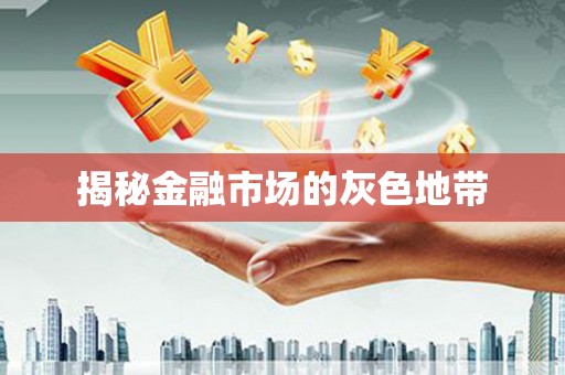 德庆揭秘金融市场的灰色地带